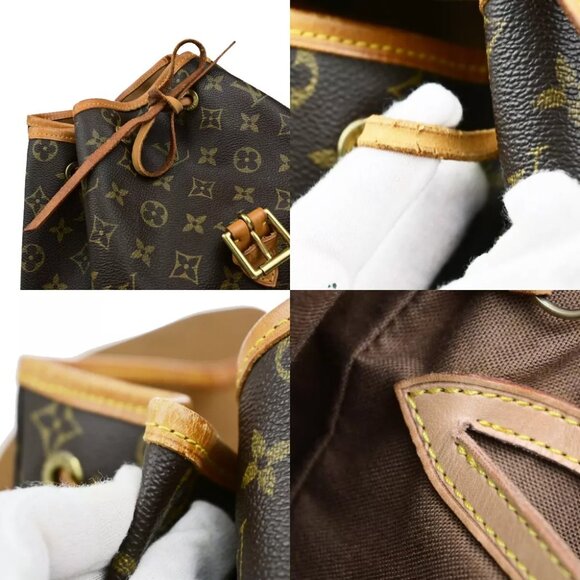 LOUIS VUITTON Montsouris GM Backpack Bag Monogram Leather Brown M51135 22FA118 - Picture 6 of 16